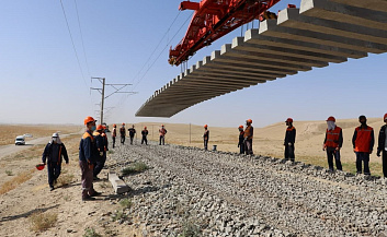 На железнодорожном участке Ташгузар – Окработ ведутся широкомасштабные работы