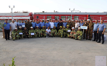 Учебно-тактическая тренировка по пожарной безопасности на железной дороге