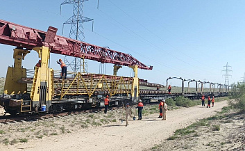 На станции Наибабад введен в эксплуатацию новый подъездной железнодорожный путь