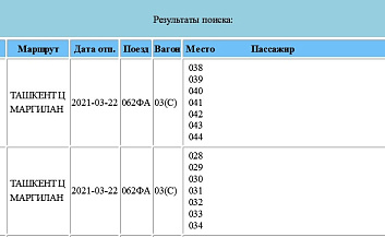 Комментарий по ситуации связанной с посадочными местами