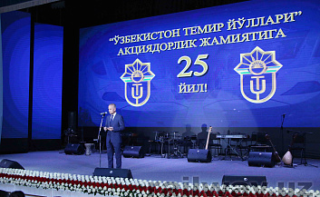 "O'zbekiston temir yullari" AJning tashkil topganiga 25 yil bo'ldi