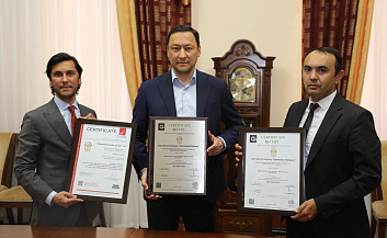 “Oʻzbekiston temir yo‘llari” aksiyadorlikjamiyati Korrupsiyaga qarshi kurashishmenejment tizimi bo‘yicha O‘z Dst ISO 37001:2019 hamda ISO 37001:2016 xalqarostandartlariga sertifikatini ega bo‘ldi
